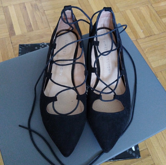 Chinese Laundry Endless Summer black suede flats - Picture 2 of 3
